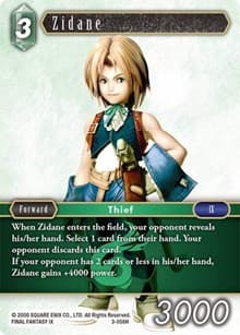Zidane - Opus III - Final Fantasy TCG card