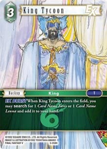 King Tycoon EX - Opus III - Final Fantasy TCG card