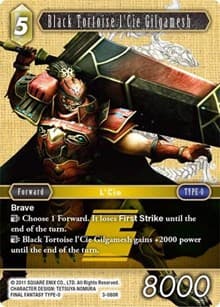 Black Tortoise l'Cie Gilgamesh - Opus III - Final Fantasy TCG card