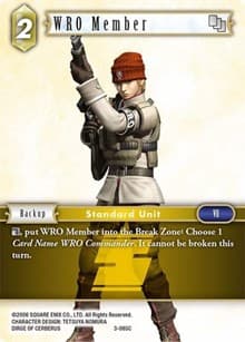 WRO Member (3-085C) - Opus III - Final Fantasy TCG card