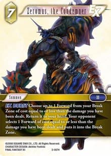Zeromus, the Condemner EX - Opus III - Final Fantasy TCG card