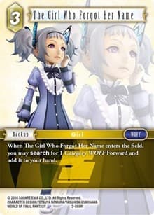 The Girl Who Forgot Her Name - Opus III - Final Fantasy TCG card
