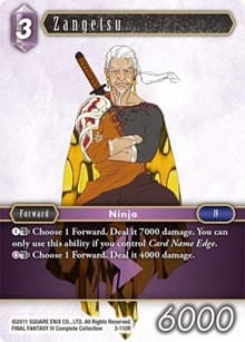 Zangetsu - Opus III - Final Fantasy TCG card