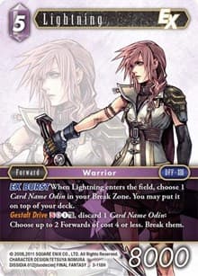 Lightning EX - Opus III - Final Fantasy TCG card