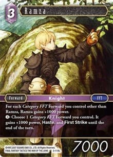 Ramza - Opus III - Final Fantasy TCG card