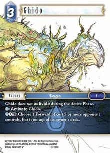 Ghido - Opus III - Final Fantasy TCG card