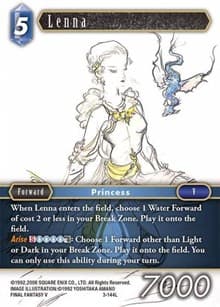 Lenna - Opus III - Final Fantasy TCG card
