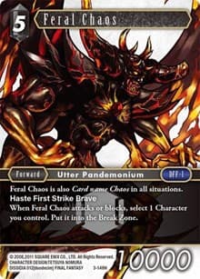 Feral Chaos - Opus III - Final Fantasy TCG card