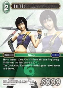 Yuffie - Opus III - Final Fantasy TCG card