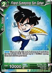 Friend-Summoning Son Gohan - Galactic Battle - Dragon Ball Super: Masters card