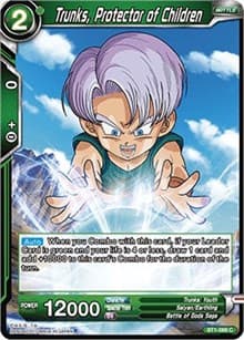 Trunks, Protector of Children - Galactic Battle - Dragon Ball Super: Masters card