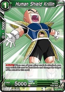 Human Shield Krillin - Galactic Battle - Dragon Ball Super: Masters card