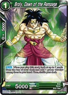 Broly, Dawn of the Rampage (2017) - Galactic Battle - Dragon Ball Super: Masters card