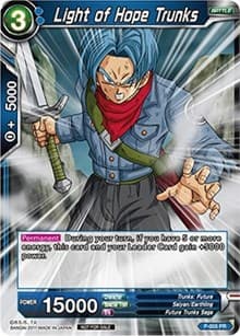 Light of Hope Trunks (Foil Version) - Promotion Cards - Dragon Ball Super: Masters card
