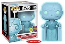 Star Wars: Supreme Leader Snoke (Bobble-Head) Super Sized 6" (Glow in the Dark) (Limited Edition) (Amazon Exclusive) - Pop! Vinyl - Funko card