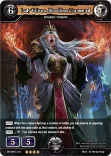 Lady Valistra, Bloodlines Tormented - TD01: Shadow Legion - Dragoborne card