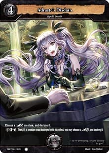 Adraste's Disdain - TD01: Shadow Legion - Dragoborne card