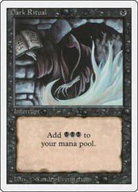 Dark Ritual - Revised Edition - Magic: The Gathering card