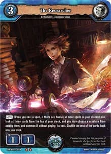 The Researcher - Rally to War - Dragoborne card