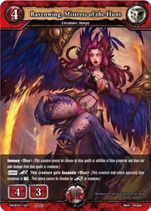 Ravenwing, Mistress of the Hunt - Rally to War - Dragoborne card