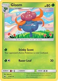 Gloom - SM - Burning Shadows - Pokemon card