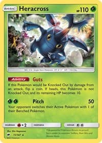 Heracross - SM - Burning Shadows - Pokemon card