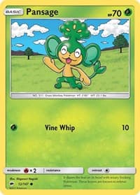 Pansage - SM - Burning Shadows - Pokemon card