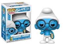 The Smurfs: Brainy Smurf - Pop! Vinyl - Funko card