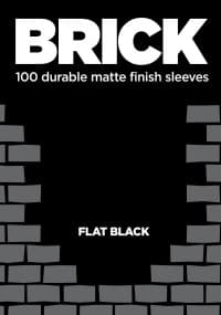 BRICK - Flat Black (100-Pack) - Legion Premium Supplies Card Sleeves - Card Sleeves card