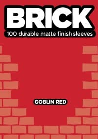 BRICK - Goblin Red (100-Pack) - Legion Premium Supplies Card Sleeves - Card Sleeves card