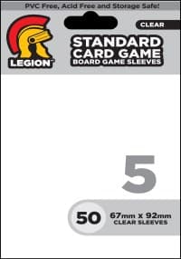 Clear Board Game Sleeves - Standard Card Game (50-Pack) - Legion Premium Supplies Board Game Sleeves - Card Sleeves card