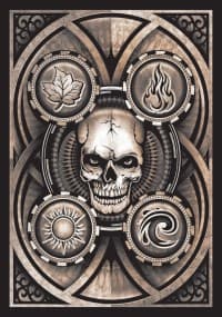 Double Matte Art Sleeve - Dead Man's Hand (50-Pack) - Legion Premium Supplies Card Sleeves - Card Sleeves card