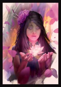 Double Matte Art Sleeve - Lotus (50-Pack) - Legion Premium Supplies Card Sleeves - Card Sleeves card
