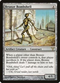 Bronze Bombshell - Dissension - Magic: The Gathering card
