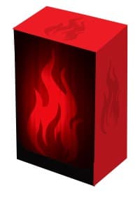 Deck Box - Super Iconic Fire - Legion Premium Supplies Deck Boxes - Deck Boxes card