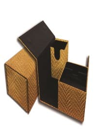 Elder Dragon Vault - Gold - Legion Premium Supplies Deck Boxes - Deck Boxes card