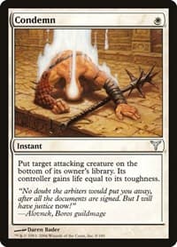 Condemn - Dissension - Magic: The Gathering card