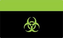 Rubber Playmat - Iconic Biohazard - Legion Premium Supplies Playmats - Playmats card