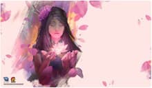 Rubber Playmat - Lotus - Legion Premium Supplies Playmats - Playmats card