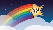 Rubber Playmat - Rainbow Star - Legion Premium Supplies Playmats - Playmats card