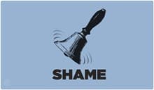 Rubber Playmat - Shame - Legion Premium Supplies Playmats - Playmats card