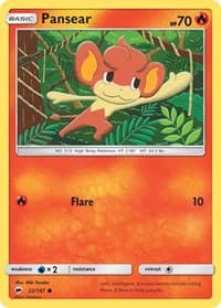 Pansear - SM - Burning Shadows - Pokemon card