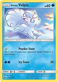 Alolan Vulpix - SM - Burning Shadows - Pokemon card