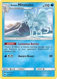 Alolan Ninetales - SM - Burning Shadows - Pokemon card