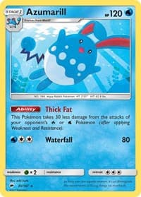 Azumarill - SM - Burning Shadows - Pokemon card
