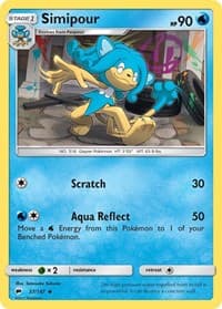 Simipour - SM - Burning Shadows - Pokemon card