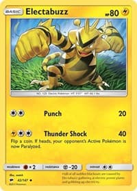 Electabuzz - SM - Burning Shadows - Pokemon card