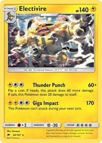 Electivire - SM - Burning Shadows - Pokemon card