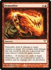 Demonfire - Dissension - Magic: The Gathering card