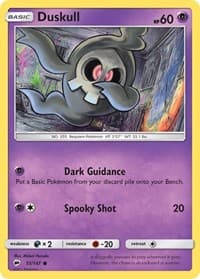 Duskull - SM - Burning Shadows - Pokemon card